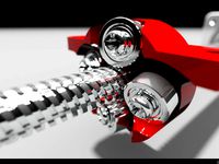 Ball bearing nut for linear stepping motor. by jspark