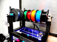 Modular Replicator 2 Top Mount Filament Spool Holder by evanandkatelyn