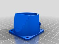Adjustable Blower-Fan Mount for Prusa i3 Greg's Wade Extruder (Short & naked version) by flow