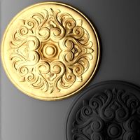 Rosette Round Molding 3D 3D Model