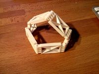Print-In-Place Parameterized Sarrus Linkage by JonHollander