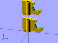 Extra clearance for x-end-motor part for Prusa i3 by misan