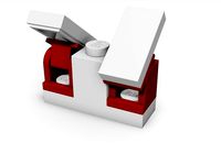 Hinge, 1x1x1, Universal Toy Bricks (UTB) by brickgenerate