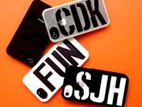 Monogrammed iPhone 4, 4S, 5, 5S, and 6 Case by TheNewHobbyist