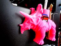 Dinosaur Tool Holder (with hooks for MakerBot Replicator / Replicator2) by tiffanie