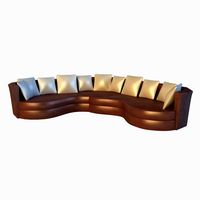 Sofa luxury leather 3D Model
