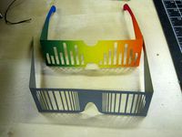 Shutter shades party glasses by FabLabHungary