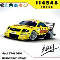 Audi TT - TT-R DTM 2003 Hasseroder 3D Model