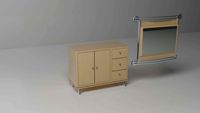Drawer and mirror 3D Model