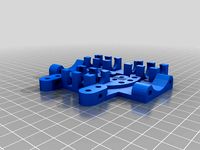 LM8UU X-Carriage with Dual Fan Mount for GT2 Belts by salsabettis