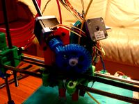 In Action: Jim's Flying Motor Mount Dual Extruder by doctek