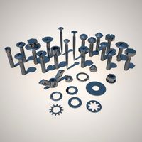 Bolts and screws 3D Model