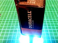 Hanging LED Holder for 9 Volt Battery by JAWong