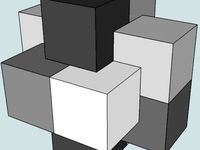 6 Piece Burr Puzzle (level 4-7) "Israeli Burr" by clockworkautomation