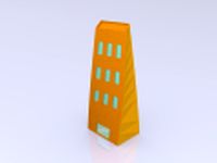 Low Poly Toon Building 1 3D Model