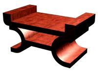 PROTOTYPE OF A MINIATURE TABLE CENTER MODERN STYLE WOOD by Isarts3d