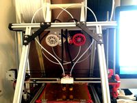 Sturdy Dual Carriage for J-Head with Bowden by villekl