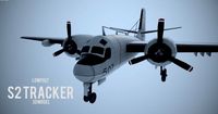 Lowpoly Grumman S-2 Tracker 3D Model