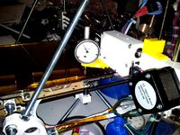 Dial guage clamp for RepRapPro Prusa Mendel Mono and Tricolour by mrwolfe