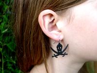 Jolly Roger Pirate Earring (Jack Rackham Style) by Makulator