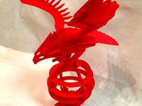 Printed - 3D Puzzle Eagle by dethcookie