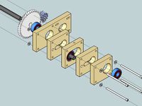 YAWGE - A layered Wade's geared extruder remix by ePoxi