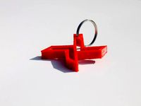 Burial logo keychain by makevoid