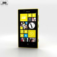 Nokia Lumia 720 Yellow 3D Model