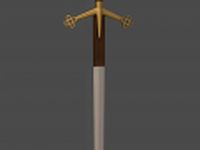 Scottish Claymore 3D Model