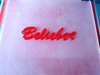 Justin Bieber - Belieber necklace by mirox3m