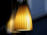 Folded plastic lamp shade by hakalan