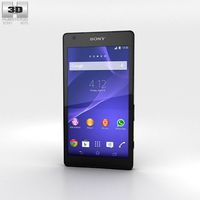 Sony Xperia Z2a Black 3D Model