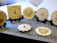 Clocks Clocks and more Clocks. Laser Cut by TexasLaser
