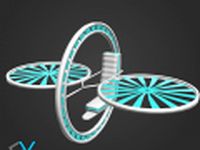 Future Flying Machine 3D Model