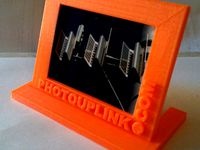 PhotoUpLink.com 3d printed picture frame 1 with stand by mmorrisdev