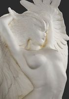 Winged nude female sculpture 3D Model