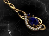 MusicalNote earring Part of garniture 3D Model