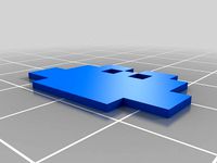 3D Pixel Bow (Made In OpenSCAD) by FeedThemFilament