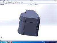 heart safe box 3d printable physible by jef6485