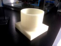 100mm x 110mm rectangle to 90mm round pipe adapter by ikromin