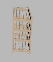 Download free Wood Shoe Rack 3D Model