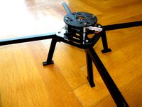 Quadrocopter landing skid for Flyduino warthox frame by gzebedin