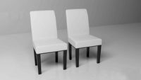 White chairs 3D Model