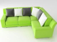 Download free Modern Sofa green 3D Model