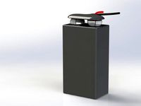 9 Volt Battery with Battery Clip by makerbotorg