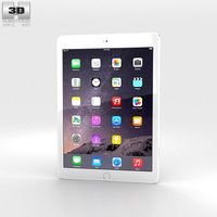 Apple iPad Air 2 Silver 3D Model