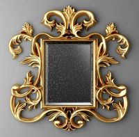 Baroque frame mirror 3D Model