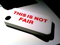 Not Fair iPhone 4 Case by ramshackle
