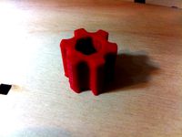 Printrbot Bed Adjuster Knob for 4mm Bolts by RedJoe