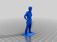 Standing man, Kinect scanned by jfgom